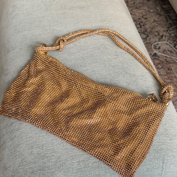Amazon Gold Beaded Shoulder Bag - Picture 2 of 2